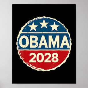 Obama Vintage Retro Patriotisch 2028 Politische Pr Poster