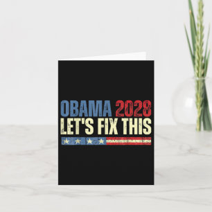 Obama Vintage Retro Patriotisches 2028 Politische Karte
