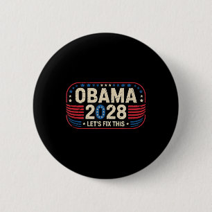 Obama Vintage Retro Patriotisches 2028 Politisches Button