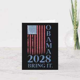 Obama Vintage Retro Patriotisches 2028 Politisches Karte