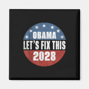 Obama Vintage Retro Patriotisches 2028 Politisches Magnet