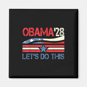 Obama Vintage Retro Patriotisches 2028 Politisches Magnet