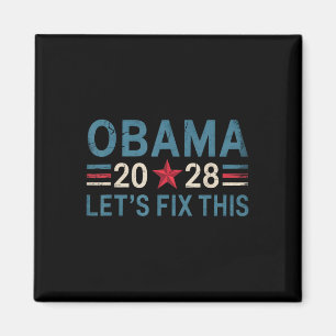 Obama Vintage Retro Patriotisches 2028 Politisches Magnet