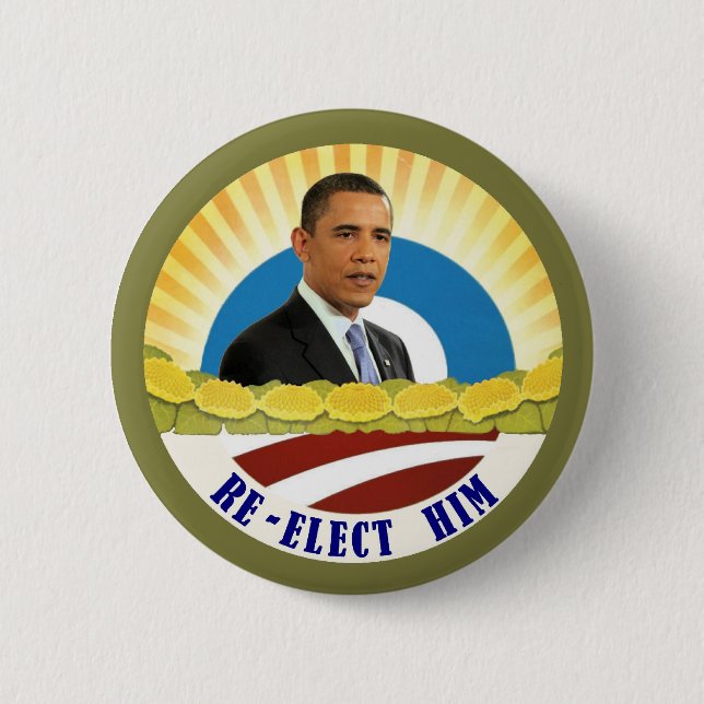 Obama: Wählen Sie ihn wieder Button (Vorderseite)
