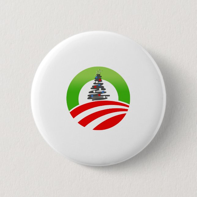 Obama-Weihnachten Button (Vorderseite)
