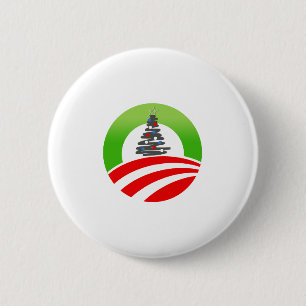 Obama-Weihnachten Button