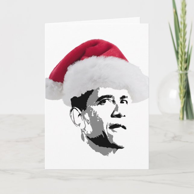 Obama WeihnachtsvatWeihmas Feiertagskarte (Vorderseite)