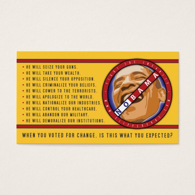 Obama "Wenn du für Veränderung gestimmt hast.." Vi (Vorderseite)