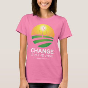 Obama-Winde des T - Shirt der Änderungs-Frauen