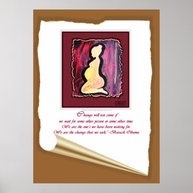 Obama Wir sind das Zitat Poster (Vorne)
