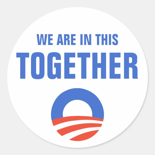 Obama wir sind in diesem gemeinsamen Sticker (Vorderseite)