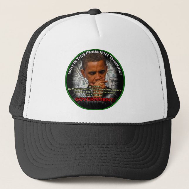 Obama-Wirtschaft Truckerkappe (Vorderseite)