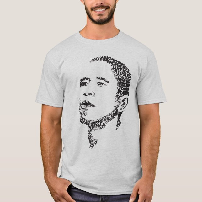 Obama-Wörter der Hoffnung T-Shirt (Vorderseite)