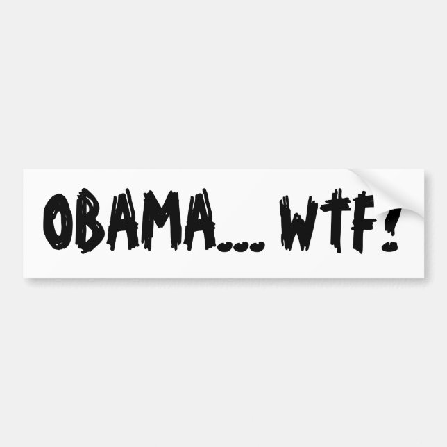 OBAMA… WTF? AUTOAUFKLEBER (Vorne)