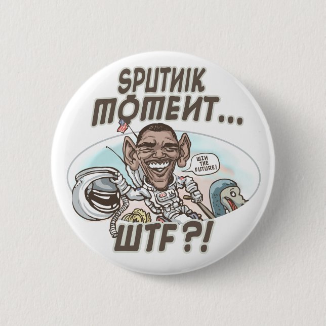Obama WTF Dodo-Vogel-Moment Button (Vorderseite)