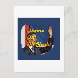 Obama Yeah Postcard Postkarte