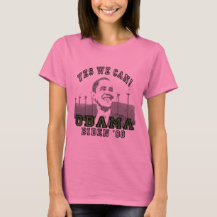 Obama Yes We Can Langarmshirt für Damen T-Shirt