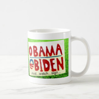 Obama-Zeichen-Uhr Tasse