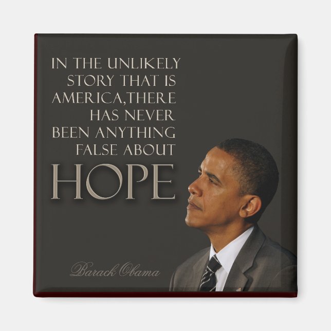 Obama Zitat Magnet (Vorne)