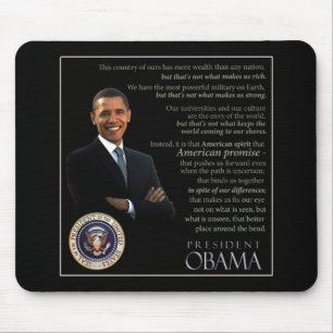 Obama-Zitat Mousepad