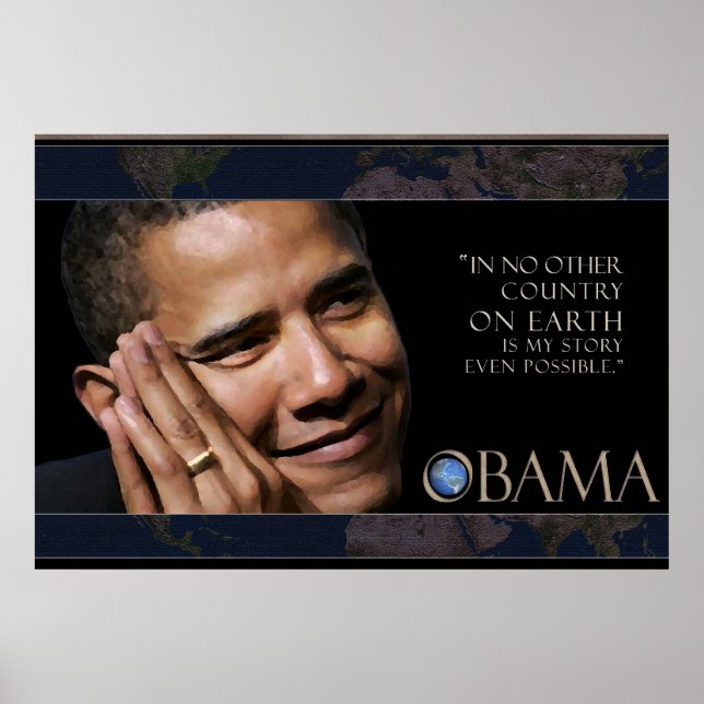Obama Zitat Poster (Vorne)