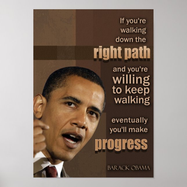 Obama Zitat Poster (Vorne)