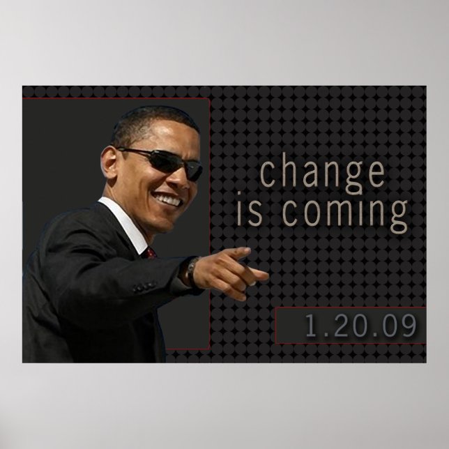 Obama Zitat Poster (Vorne)