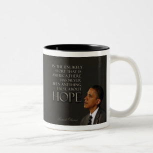 Obama-Zitat-Tasse - 3 von 6 Zweifarbige Tasse
