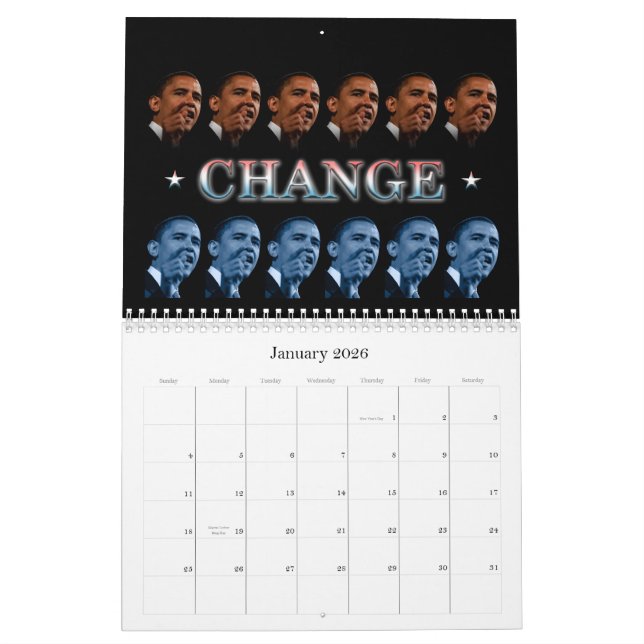Obama-Zitate - besonders angefertigt Kalender (Jan 2026)