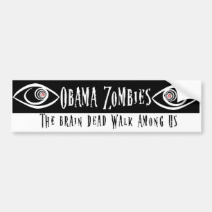 Obama-Zombie Autoaufkleber