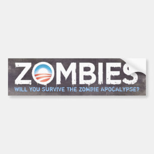 Obama-Zombie-Autoaufkleber Autoaufkleber
