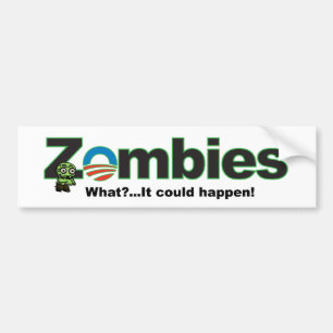 Obama-Zombie-Autoaufkleber Autoaufkleber