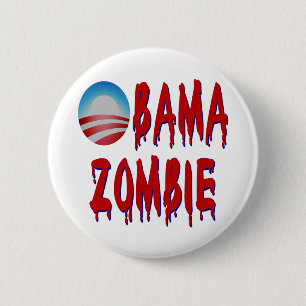 Obama-Zombie Button