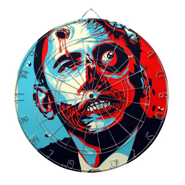 OBAMA-ZOMBIEDARTBOARD DARTSCHEIBE (vorne)