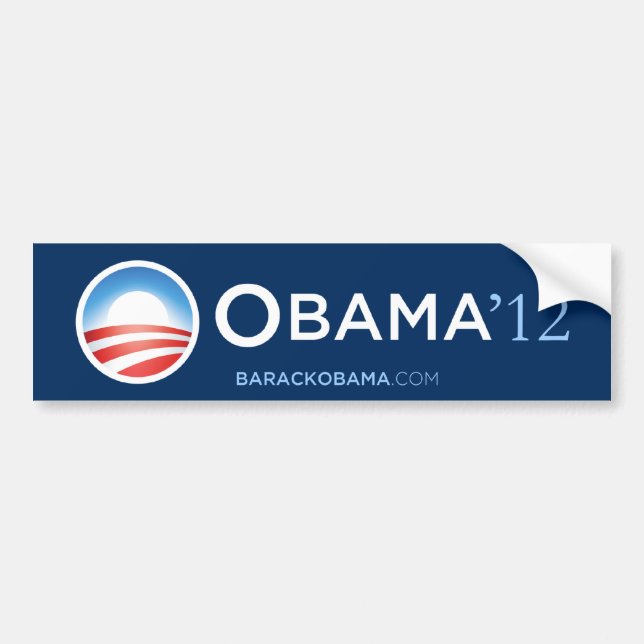 ObamaAutoaufkleber 2012 Autoaufkleber (Vorne)