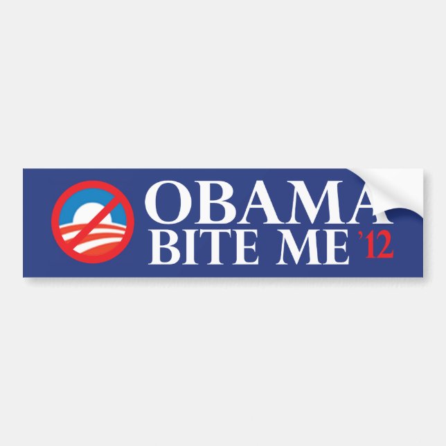 Obamabiss ich 12 autoaufkleber (Vorne)