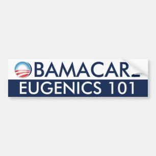 Obamacare Eugenik 101 Autoaufkleber