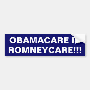 "Obamacare ist Romneycare!!!!" Autoaufkleber