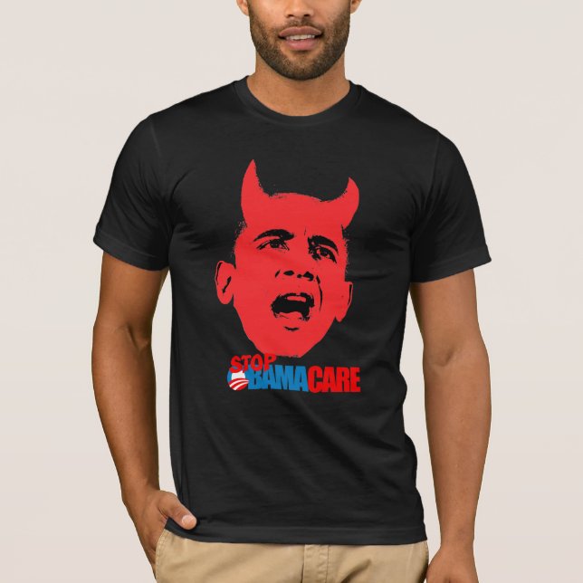 Obamacare - stoppen Sie Obamacare T-Shirt (Vorderseite)