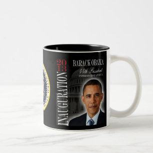 Obamaeinweihungs-GedenkTasse 2013 Zweifarbige Tasse