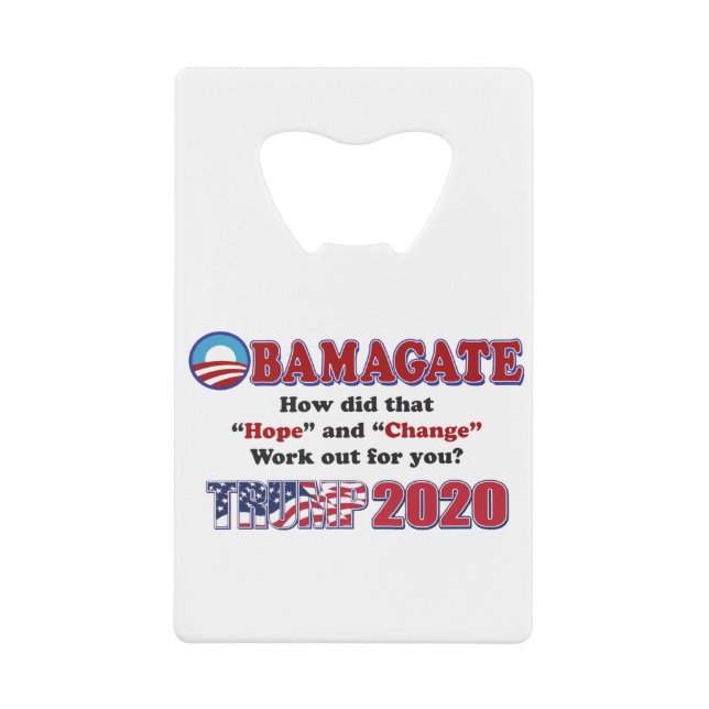 OBAMAGATE-Trump-2020 Geldbeutel Flaschenöffner (Vorderseite)