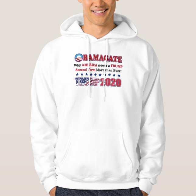 Obamagate - Trump 2020 Hoodie (Vorderseite)