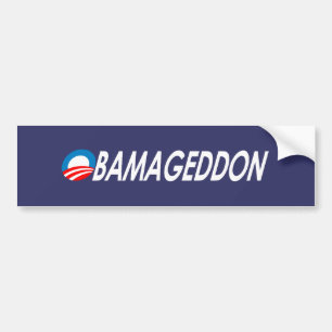 Obamageddon Weiß Autoaufkleber