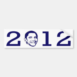 ObamahauptAutoaufkleber 2012 Autoaufkleber