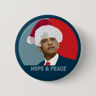 Obamahoffnung u. -frieden button