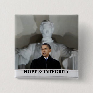 OBAMAhoffnungs-U. -INTEGRITÄTS-BUTTON Button
