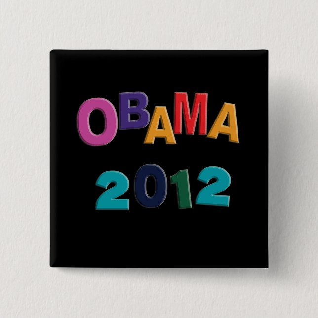 ObamaKühlschrank-Alphabet-Magnet-Knopf 2012 Button (Vorderseite)