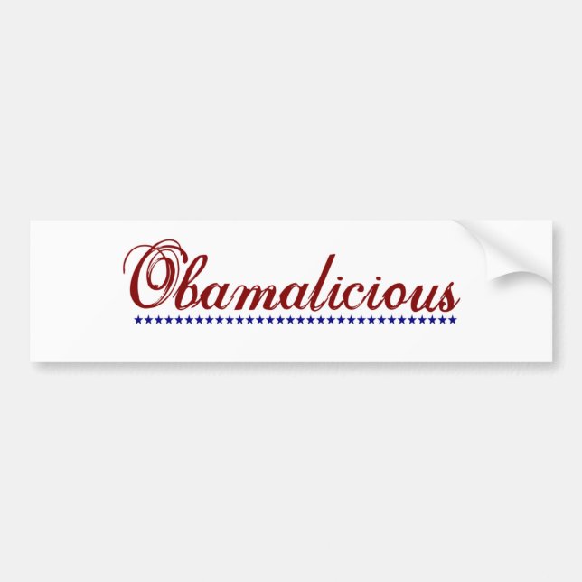 Obamalicious Autoaufkleber (Vorne)
