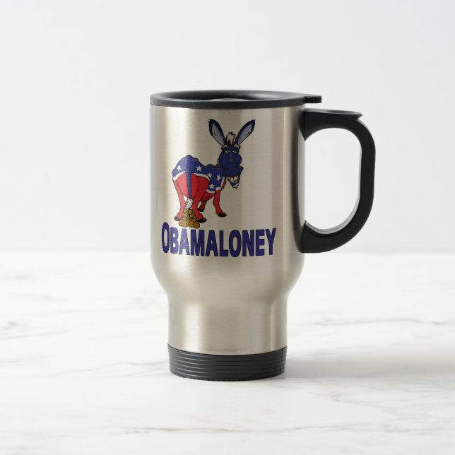 Obamaloney Reise-Tasse Reisebecher (Rechts)