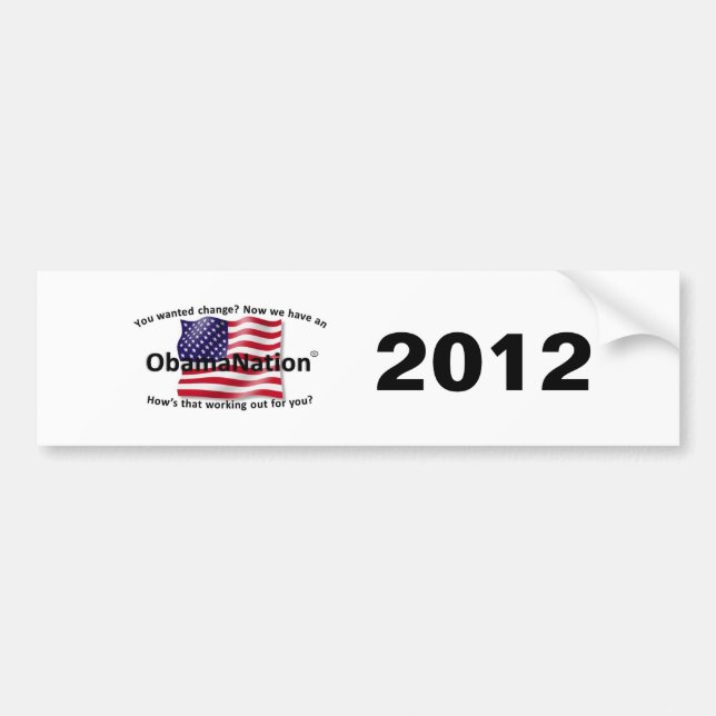 ObamaNation Autoaufkleber (Vorne)